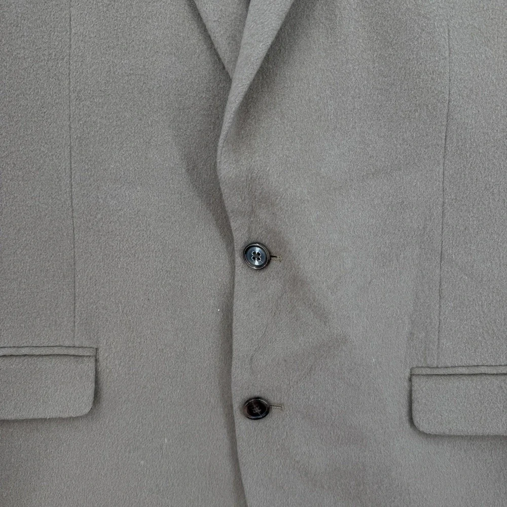 Lauren‎ Ralph Lauren Sport Coat Mens 44L Brown Wool Cashmere Two Button Blazer